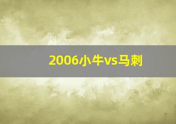 2006小牛vs马刺