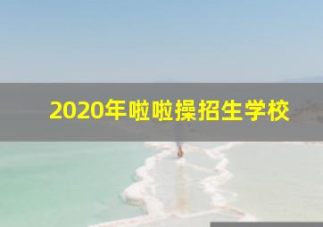 2020年啦啦操招生学校