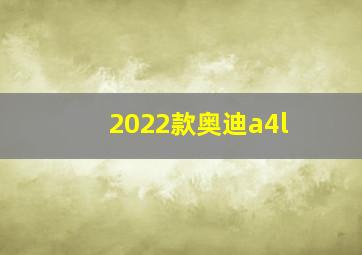 2022款奥迪a4l