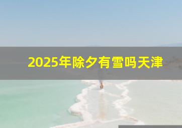 2025年除夕有雪吗天津