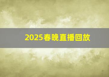 2025春晚直播回放