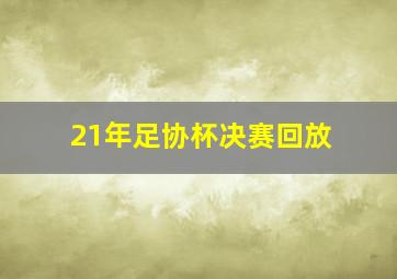 21年足协杯决赛回放