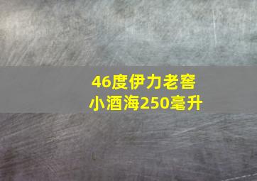 46度伊力老窖小酒海250毫升