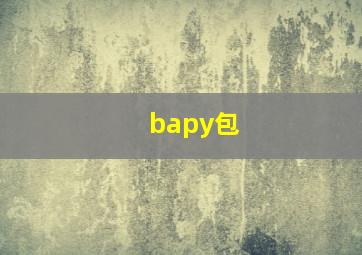 bapy包