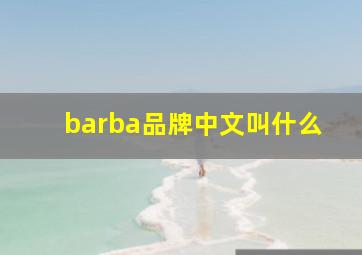 barba品牌中文叫什么