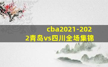 cba2021-2022青岛vs四川全场集锦