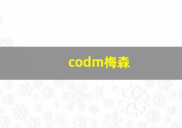 codm梅森