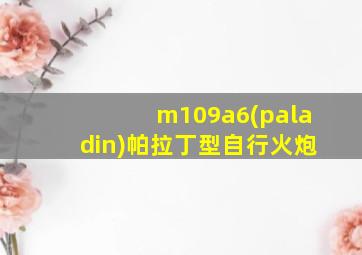 m109a6(paladin)帕拉丁型自行火炮