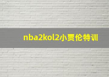 nba2kol2小贾伦特训