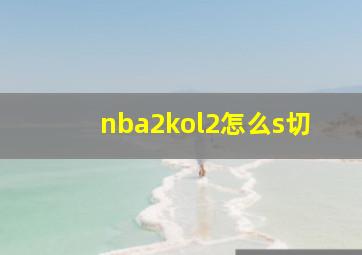 nba2kol2怎么s切