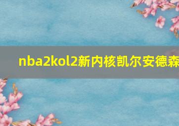 nba2kol2新内核凯尔安德森