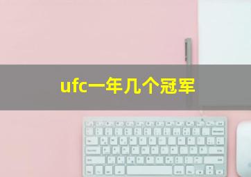 ufc一年几个冠军