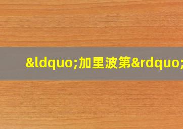 “加里波第”号