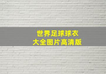 世界足球球衣大全图片高清版