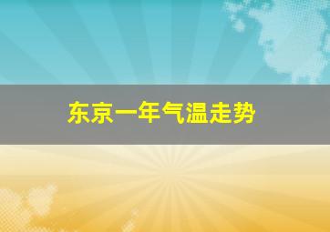 东京一年气温走势