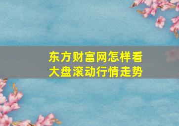 东方财富网怎样看大盘滚动行情走势