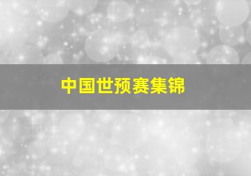 中国世预赛集锦