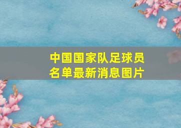 中国国家队足球员名单最新消息图片