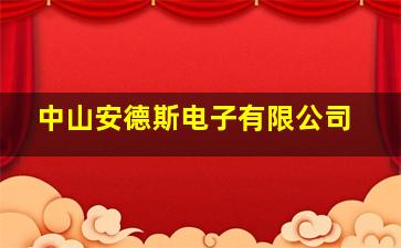 中山安德斯电子有限公司