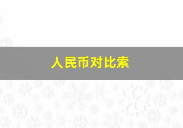 人民币对比索