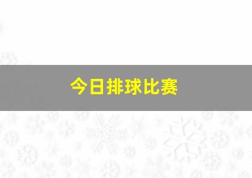 今日排球比赛