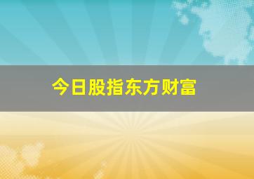 今日股指东方财富