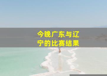 今晚广东与辽宁的比赛结果