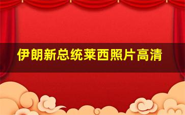 伊朗新总统莱西照片高清