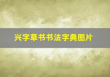 兴字草书书法字典图片