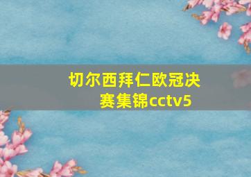 切尔西拜仁欧冠决赛集锦cctv5