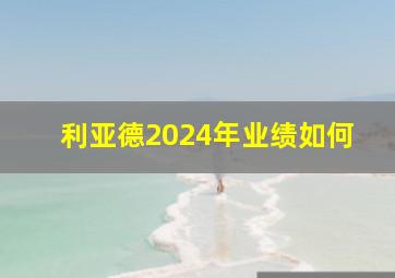 利亚德2024年业绩如何