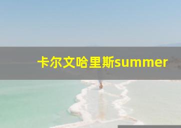 卡尔文哈里斯summer