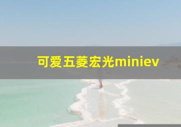 可爱五菱宏光miniev