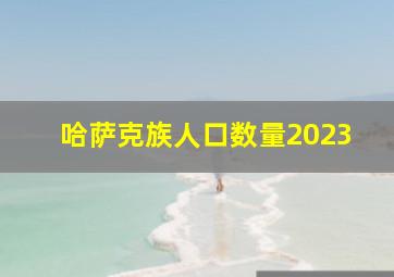 哈萨克族人口数量2023