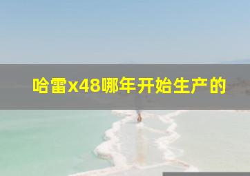 哈雷x48哪年开始生产的