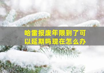 哈雷报废年限到了可以延期吗现在怎么办