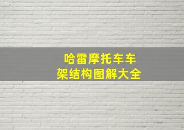 哈雷摩托车车架结构图解大全