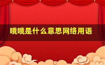 哦哦是什么意思网络用语