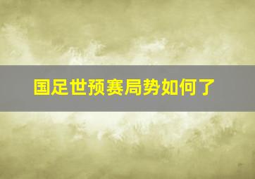 国足世预赛局势如何了