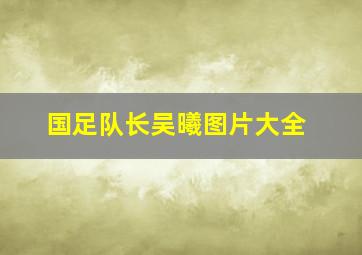 国足队长吴曦图片大全