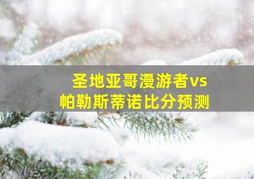 圣地亚哥漫游者vs帕勒斯蒂诺比分预测