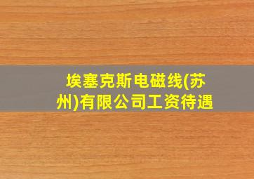 埃塞克斯电磁线(苏州)有限公司工资待遇