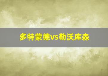 多特蒙德vs勒沃库森