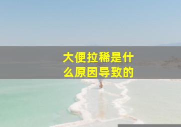 大便拉稀是什么原因导致的