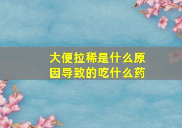 大便拉稀是什么原因导致的吃什么药