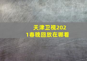 天津卫视2021春晚回放在哪看