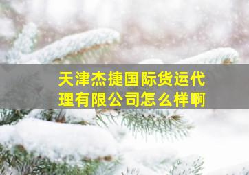 天津杰捷国际货运代理有限公司怎么样啊