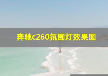 奔驰c260氛围灯效果图