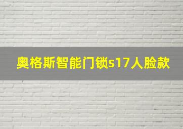 奥格斯智能门锁s17人脸款