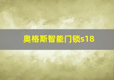 奥格斯智能门锁s18